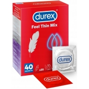 Durex Feel Thin Mix 40 vnt. rinkinys