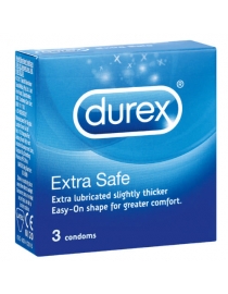 Prezervatyvai Durex Extra Safe 3 vnt. dėžutė