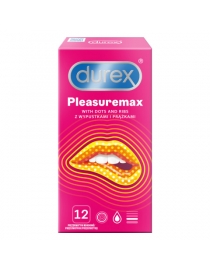 Prezervatyvai Durex PleasureMax 12 vnt. dėžutė
