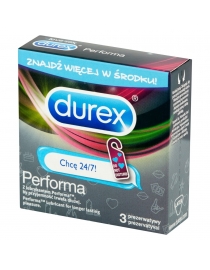 Prezervatyvai Durex Performa Emoji  3 vnt. dėžutė