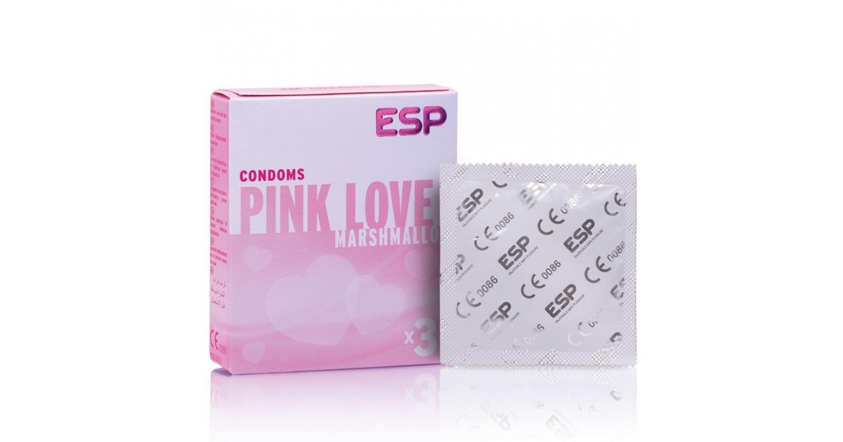 Prezervatyvai ESP Pink Love Marshmallow - www.sargiai.lt