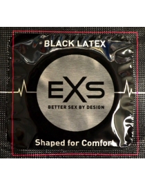 Prezervatyvai EXS Black Latex
