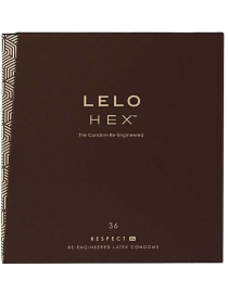 Prezervatyvai Lelo HEX Respect XL dėžutė 36 vnt.