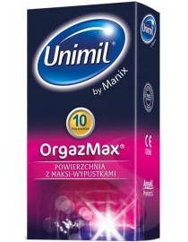 Prezervatyvai LifeStyles-Unimil OrgazMax 10vnt.