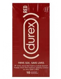 Prezervatyvai Durex RED Classic 10 vnt. dėžutė