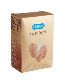 Prezervatyvai Durex Real Feel 16 vnt. dėžutė
